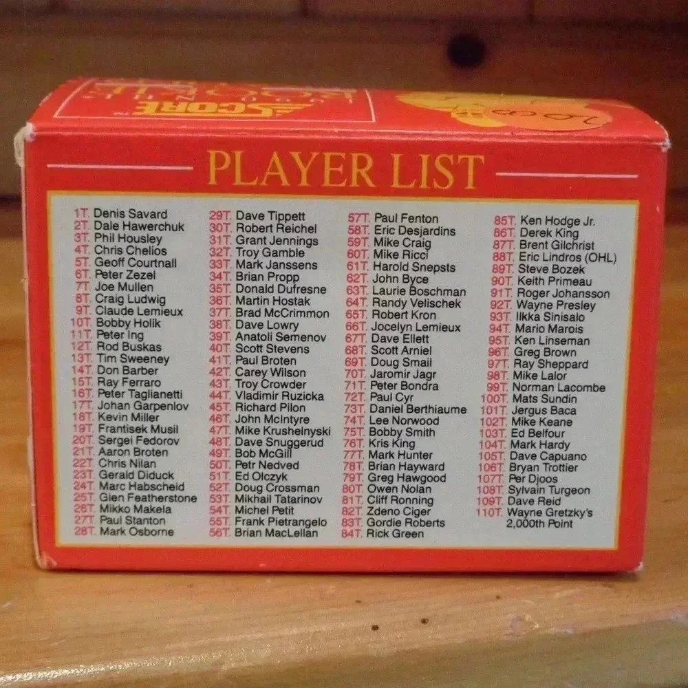 Score 1990 Hockey Cards Rookie and Traded